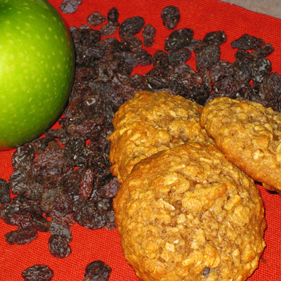 Oatmeal Apple Raisin Cookies