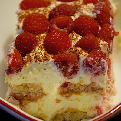 Raspberry Tiramisu